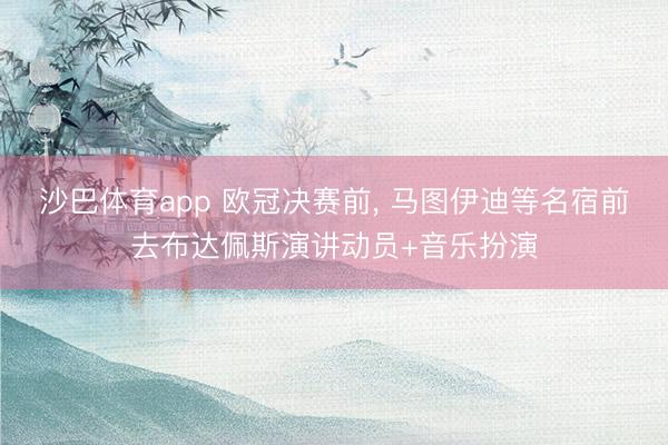 沙巴体育app 欧冠决赛前， 马图伊迪等名宿前去布达佩斯演讲动员+音乐扮演